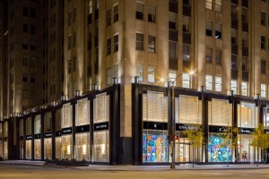 A view of Louis Vuitton’s renovated Michigan Avenue store.