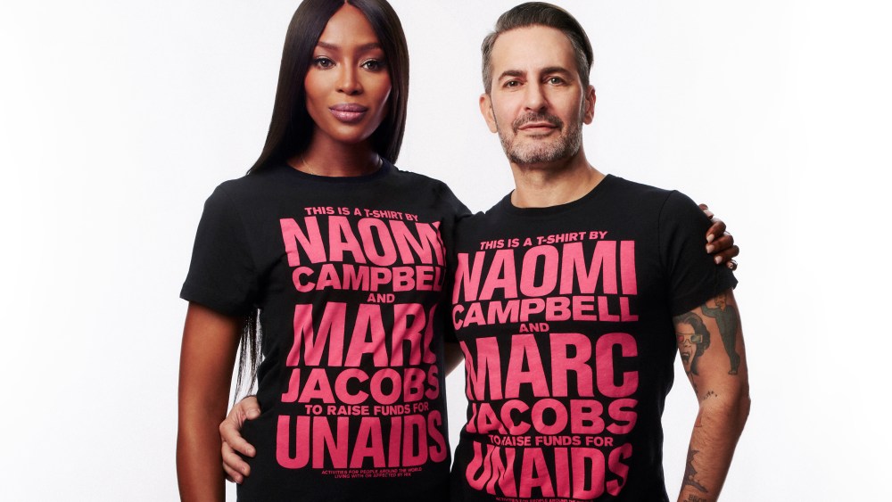Naomi Campbell Marc Jacobs World AIDS Day T-Shirt