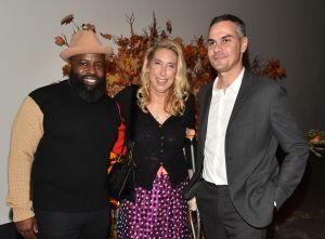 Black Thought (Tariq Trotter), Lisa Phillips, Massimiliano GioniNew Museum NextGen Dinner with Fendi, New York, USA - 02 Nov 2017
