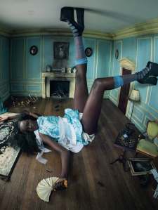 Duckie Thot as Alice in the Pirelli 2018 Calendar.