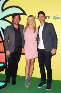 Thierry Guibert, Gwyneth Paltrow and Novak DjokovicLacoste reopening celebration, Arrivals, Los Angeles, USA - 07 Nov 2017