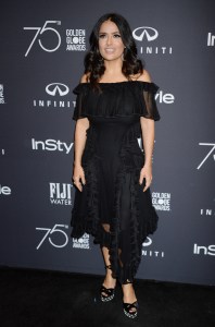 Salma Hayek
HFPA and InStyle celebrate Golden Globe Season, Arrivals, Los Angeles, USA - 15 Nov 2017
HFPA/ InStyle Golden Globe Ambassador Reveal Party