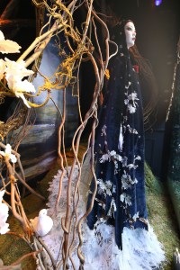The "Snow White" Saks holiday windows with dresses by  Alberta Ferretti and Naeem Khan.