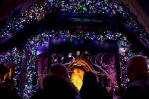 The Saks holiday window unveiling.