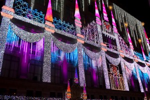 The Saks holiday window unveiling.