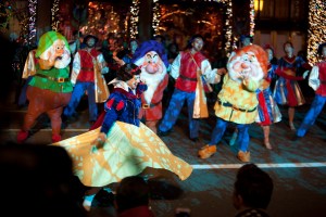 Performers at the Saks holiday window unveiling.