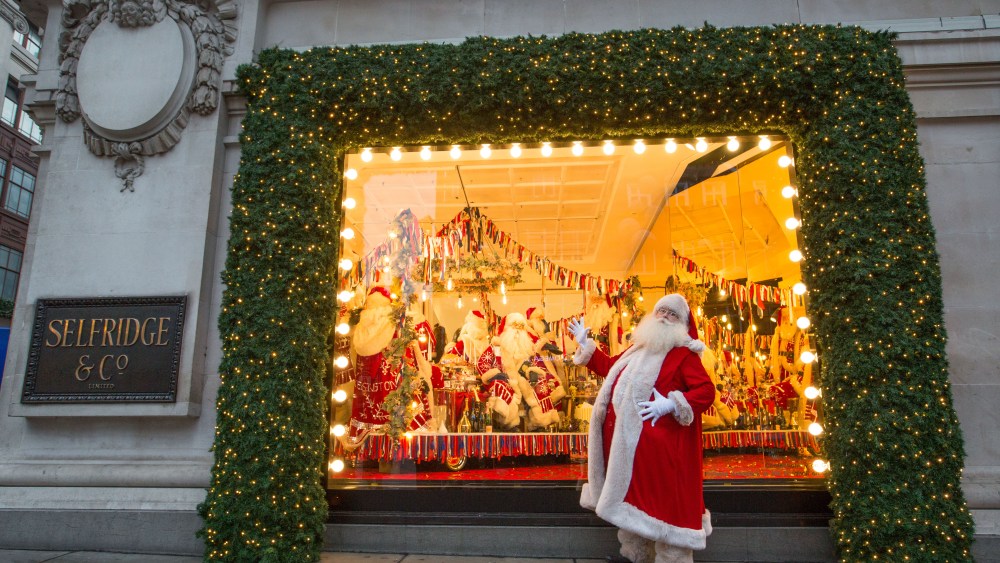 Selfridges is the first department store in the world to unveil its Christmas windows and full in-store displays led by the theme "With Love From", a celebration of both the cities Selfridges call home, and of people coming together.PHOTO MATT WRITTLE© copyright Matt Writtle 2017.