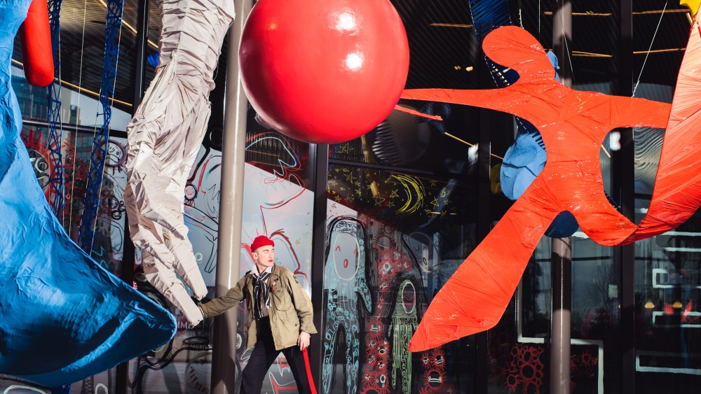Charles Jeffrey and his first exhibit titled "The Come Up"