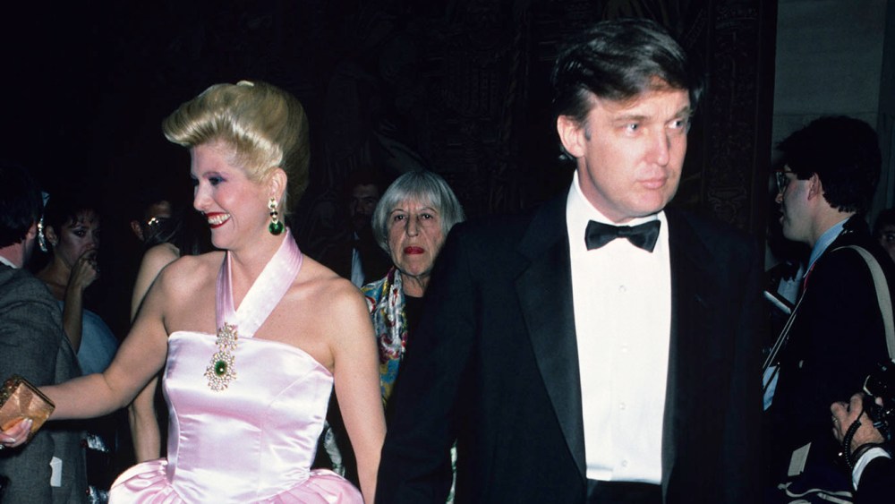 Donald and Ivana Trump at the CFDA Awards, 1988.