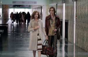 Michelle Williams stars as Gaill and Charlie Plummer stars as her son, the grandson of J. Paul Getty in TriStar Pictures' ALL THE MONEY IN THE WORLD.