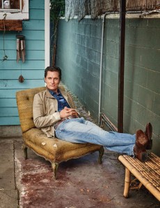 Matthew McConaughey in Billy Reid, The Hendrick Jacket in Cream/Natural, in the October 2016 issue of Esquire.