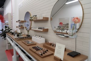 The site's beauty editors curated a selection of Nordstrom products for visitors to experiment with in the space.