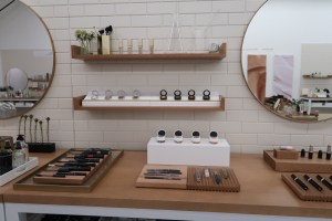 The site's beauty editors curated a selection of Nordstrom products for visitors to experiment with in the space.