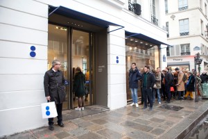 The queue at Colette Wednesday.