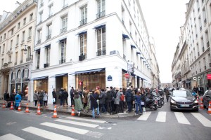 The queue at Colette Wednesday.