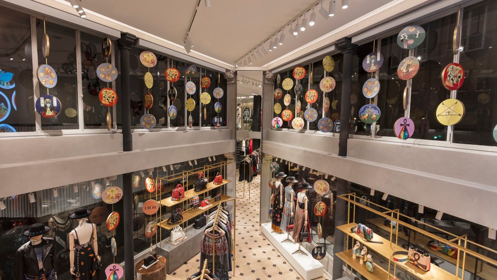 The Christian Dior Rue Saint Honoré pop up store.