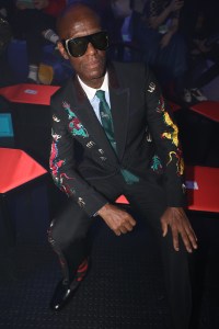 Dapper Dan front row at Gucci RTW Spring 2018 show
