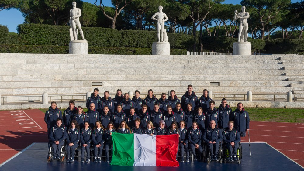 The Italian Olympic and Paralympic team competing at the 2018 Winter Games in Pyeongchang, Korea.