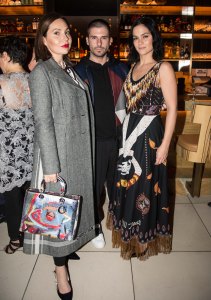 Fabiola Beracasa Beckman, Gordon Nicol, Leigh LezarkDior Lady Art #2 dinner, New York, USA - 30 Nov 2017