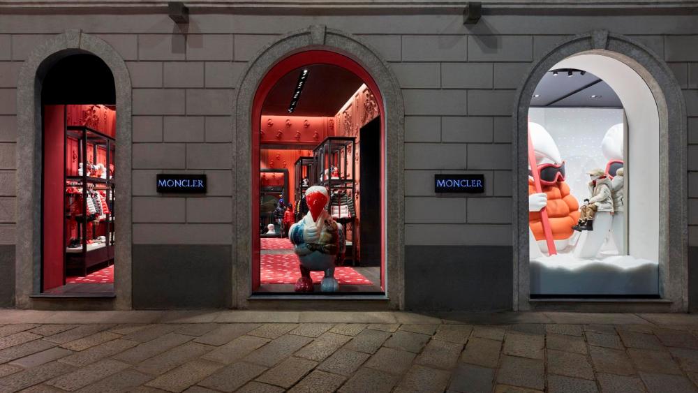 The Moncler Enfant store in Milan's Via Spiga.