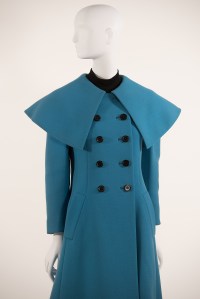 Norell, Pilgrim collar wool coat, fall 1968.
