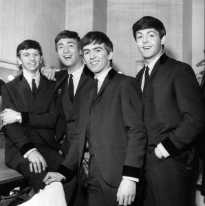 No Merchandising. Editorial Use OnlyMandatory Credit: Photo by REX/Shutterstock (162583g)The Beatles - Ringo Starr, John Lennon, George Harrison, Paul McCartneyThe Beatles at the BBC Studios, London, Britain - 1963