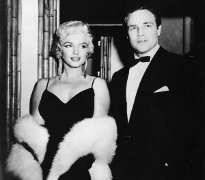 No Merchandising. Editorial Use Only. No Book Cover Usage.Mandatory Credit: Photo by Kobal/REX/Shutterstock (5869475b)Marilyn Monroe, Marlon BrandoMarlon Brando - 1955Candid