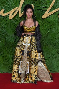 FKA Twigs in Versace with Swarovski crystals