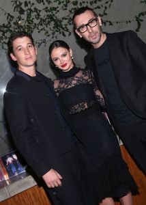 Miles Teller, Keleigh Sperry and Alessandro SartoriTriple X capsule collection launch party, Los Angeles, USA - 05 Dec 2017