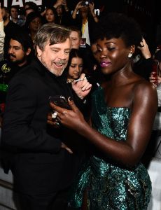Lupita Nyong'o and Mark Hamill
'Star Wars: The Last Jedi' film premiere, Arrivals, Los Angeles, USA - 09 Dec 2017