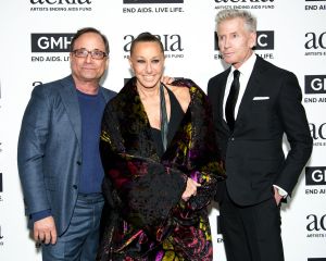 Ross Bleckner, Donna Karan, Calvin Klein22nd Annual Acria Holiday Dinner, New York, USA - 14 Dec 2017
