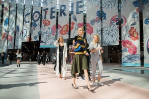 Stylish attendance walking out of The Coterie Show