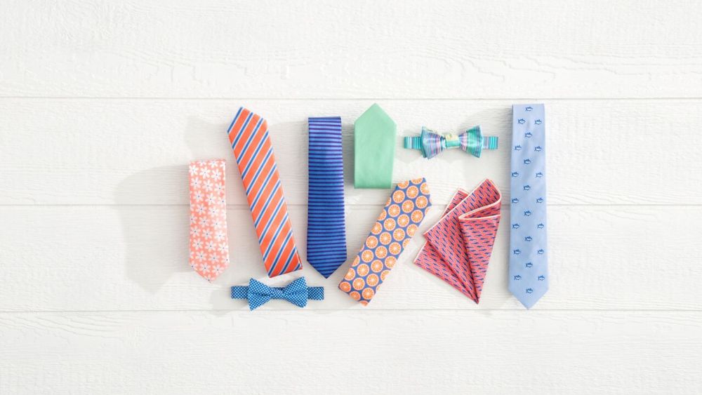 Looks from the Southern Tide neckwear line.