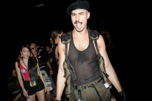 The scene at the Moschino dinner.