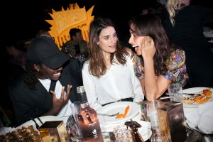 The scene at the Moschino dinner.