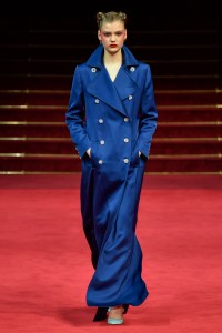 Model on the catwalk