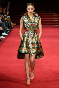 Model on the catwalk