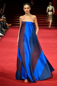 Model on the catwalk