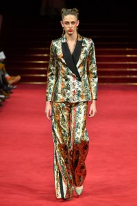 Model on the catwalk