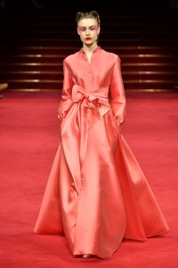 Model on the catwalk