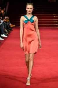 Model on the catwalk