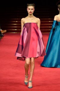 Model on the catwalk
