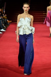 Model on the catwalk