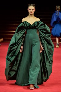 Model on the catwalk