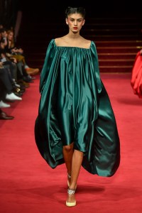 Model on the catwalk