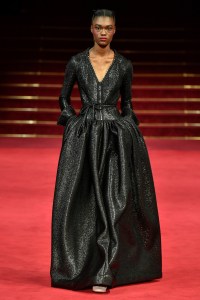 Model on the catwalk