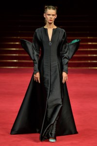 Model on the catwalk