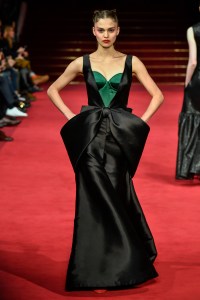 Model on the catwalk