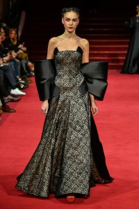 Model on the catwalk