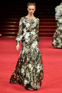 Model on the catwalk